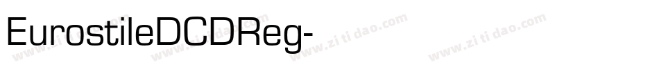 EurostileDCDReg字体转换