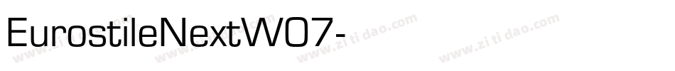 EurostileNextW07字体转换