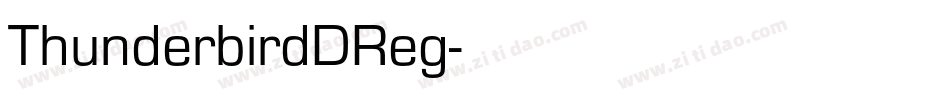 ThunderbirdDReg字体转换