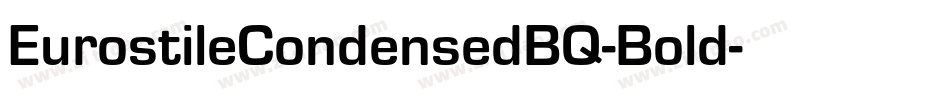 EurostileCondensedBQ-Bold字体转换