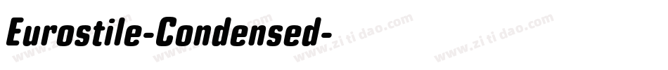 Eurostile-Condensed字体转换