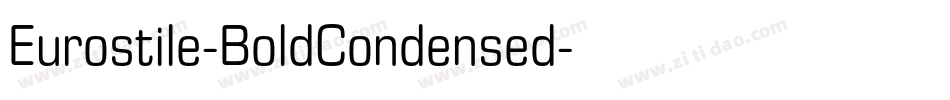 Eurostile-BoldCondensed字体转换