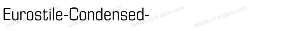 Eurostile-Condensed字体转换