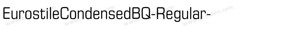 EurostileCondensedBQ-Regular字体转换