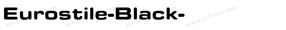 Eurostile-Black字体转换