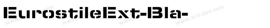 EurostileExt-Bla字体转换