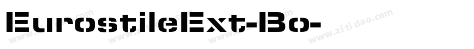 EurostileExt-Bo字体转换