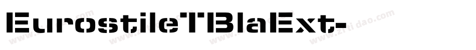 EurostileTBlaExt字体转换