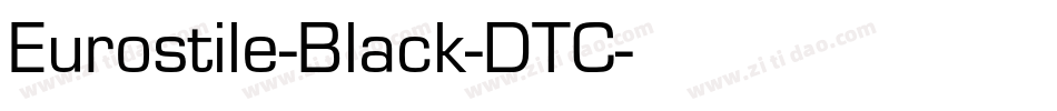 Eurostile-Black-DTC字体转换