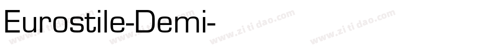 Eurostile-Demi字体转换