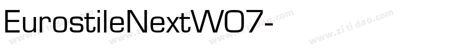 EurostileNextW07字体转换