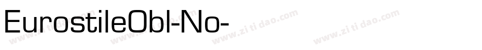 EurostileObl-No字体转换