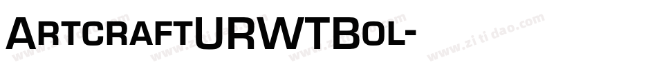 ArtcraftURWTBol字体转换