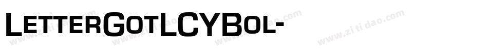 LetterGotLCYBol字体转换