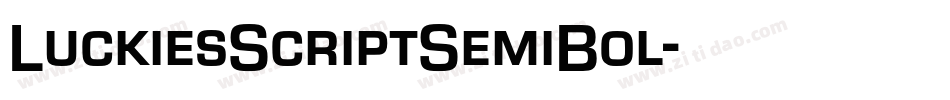 LuckiesScriptSemiBol字体转换