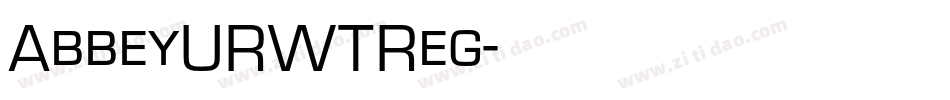AbbeyURWTReg字体转换