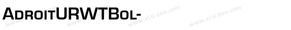 AdroitURWTBol字体转换