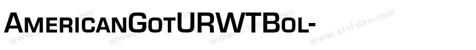 AmericanGotURWTBol字体转换