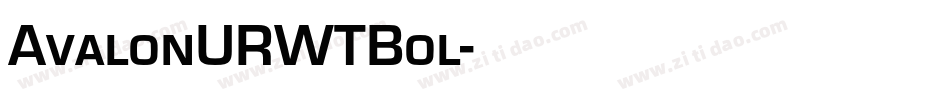 AvalonURWTBol字体转换