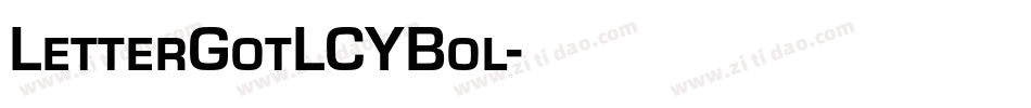 LetterGotLCYBol字体转换