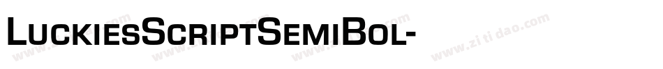 LuckiesScriptSemiBol字体转换