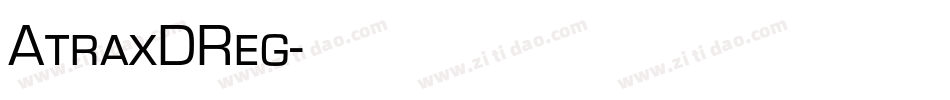 AtraxDReg字体转换