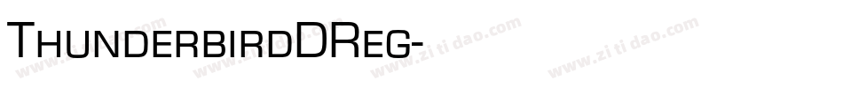 ThunderbirdDReg字体转换