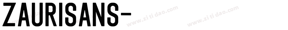 ZauriSans字体转换