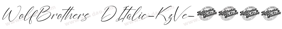 WolfBrothers3DItalic-KzVe字体转换