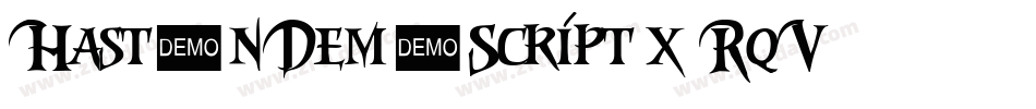 HastonDemoScript-x3RqV字体转换