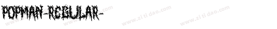 PopMan-Regular字体转换