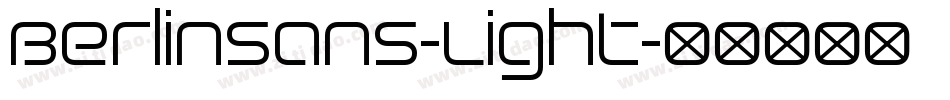 Berlinsans-Light字体转换