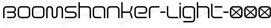 Boomshanker-Light字体转换
