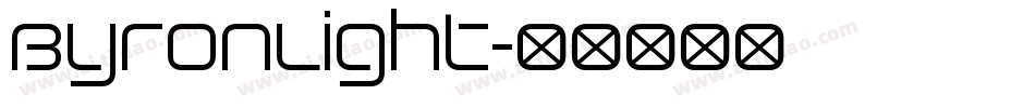 ByronLight字体转换