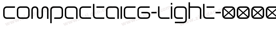 CompactaICG-Light字体转换