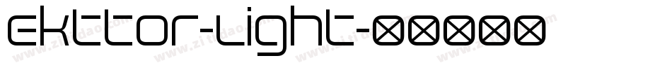 Ekttor-Light字体转换