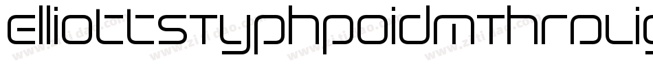 ElliottsTyphpoidMThrDLight字体转换