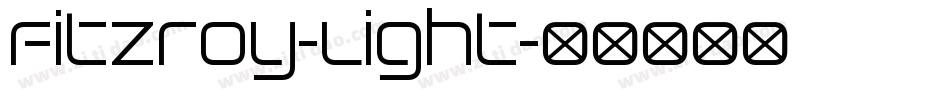 Fitzroy-Light字体转换