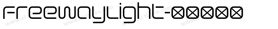 FreewayLight字体转换