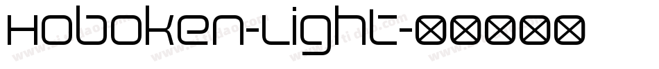 Hoboken-Light字体转换
