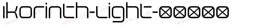 Ikorinth-Light字体转换