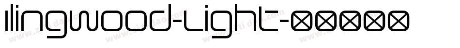Ilingwood-Light字体转换