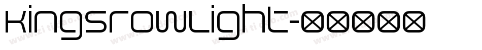 KingsrowLight字体转换