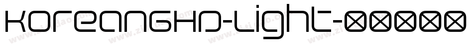 KoreanGHD-Light字体转换