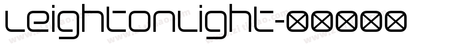 LeightonLight字体转换