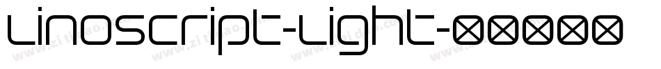 Linoscript-Light字体转换