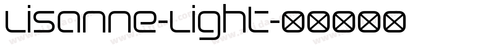 Lisanne-Light字体转换