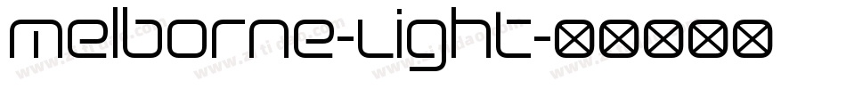 Melborne-Light字体转换