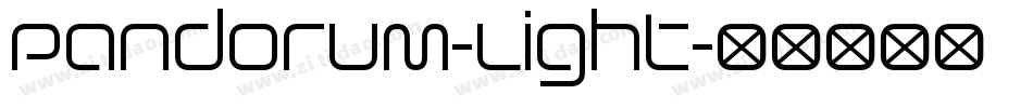 Pandorum-Light字体转换