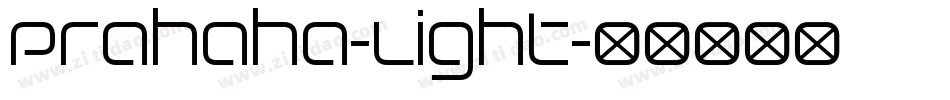 Prahaha-Light字体转换